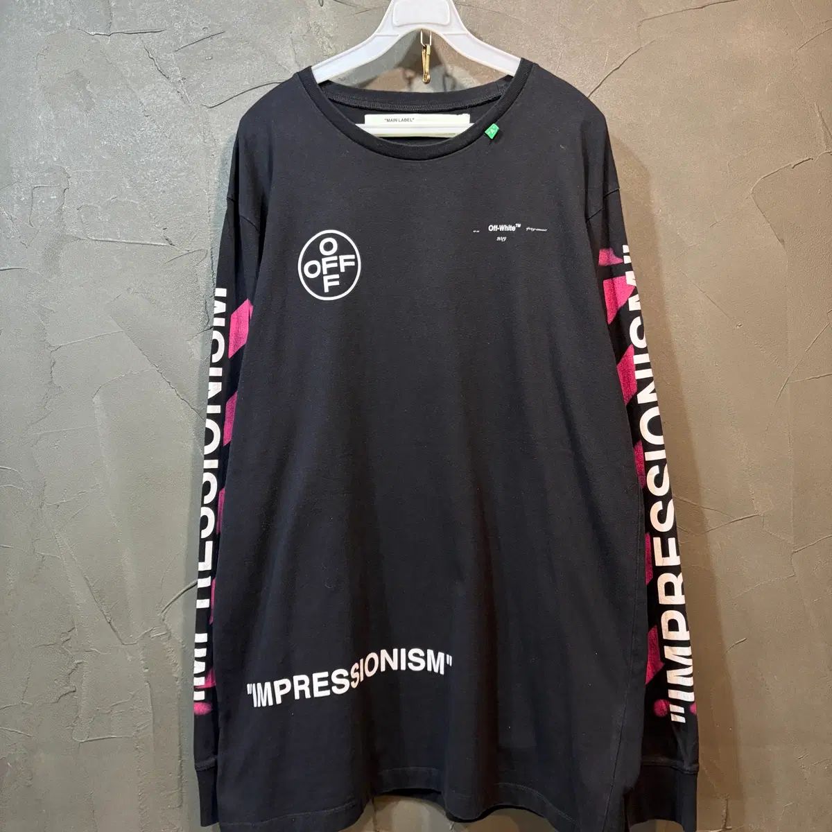 XXL 19ss オフホワイト ロングスリーブ