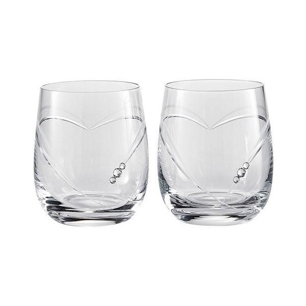 ds-ストラス ハート イン ハート オールドグラス250mlペア 〔約250ml・約φ67×88mm×2〕 22609106