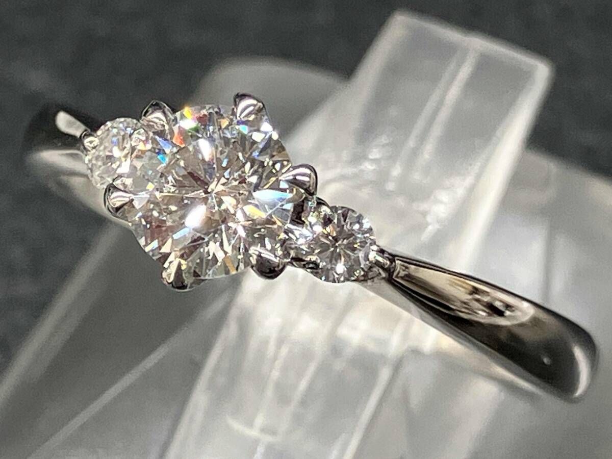 Pt900 プラチナ ＃12 D0.419ct 総重量3.2g 指輪 リング アクセサリー ソーティング付き