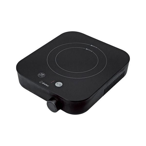 ds-DRETEC ドリテック IHクッカー ピッコリスト ブラック 24.5×20×6cm 置き場所に困らないコンパクトサイズ C7129116