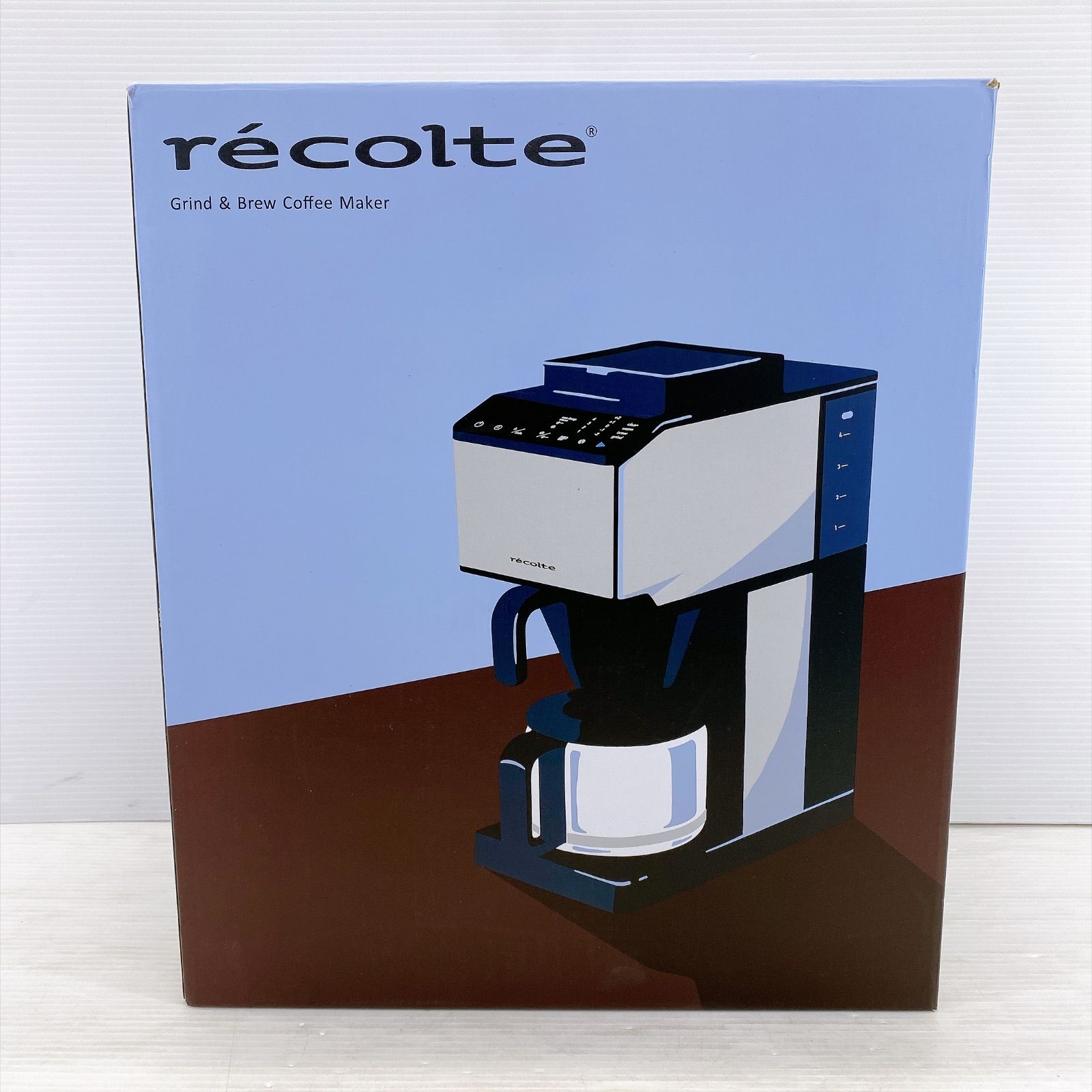 ■rcolte レコルテ コーン式全自動コーヒーメーカー RCD-1 シルバー 開封済み未使用品■ 11,175円