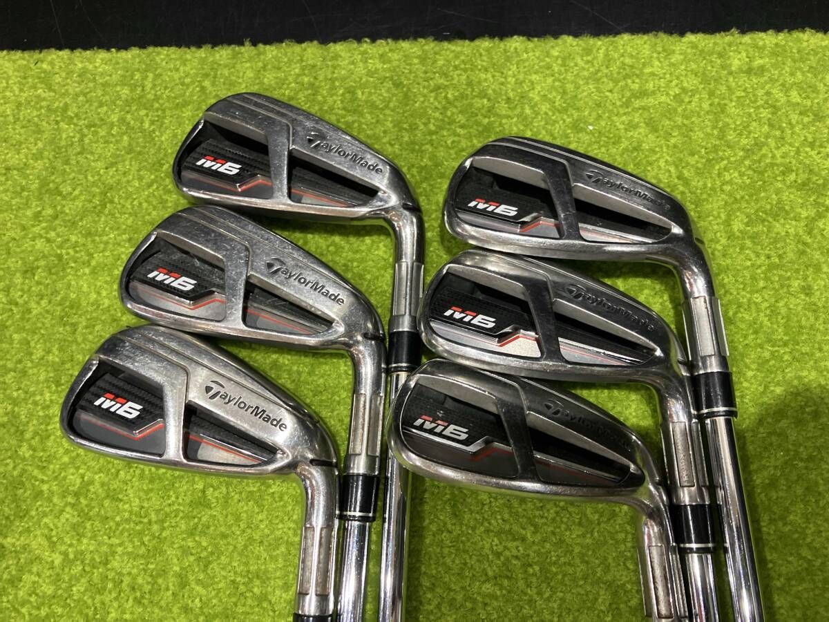 TaylorMade M6/シャフト:REAX STEEL/フレックス:S/番手:5~9,P 6本/テーラーメイド/アイアンセット