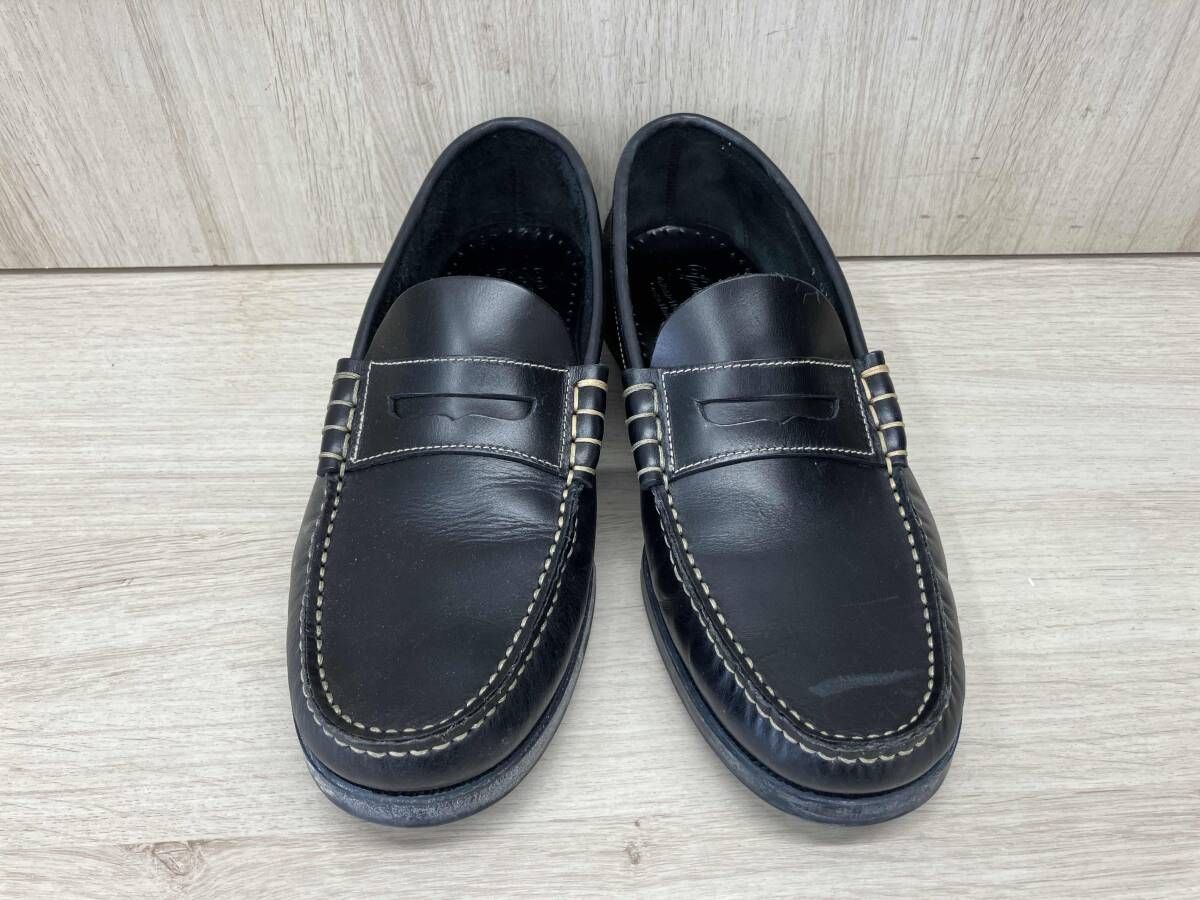 ローファー PARABOOT パラブーツ CORAUX MARINE 27cm ブラック 藤沢