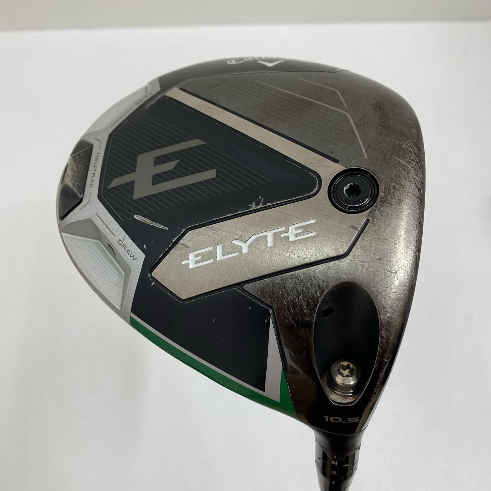 【加古川店】キャロウェイ CALLAWAY ドライバー ELYTE(2025) 1W 10.5° シャフト:VENTUS GREEN5-S フレックス:S ﾍｯﾄﾞｶﾊﾞｰ付属 ｸﾗｳﾝ欠けあり 約45ｲﾝﾁ【427】