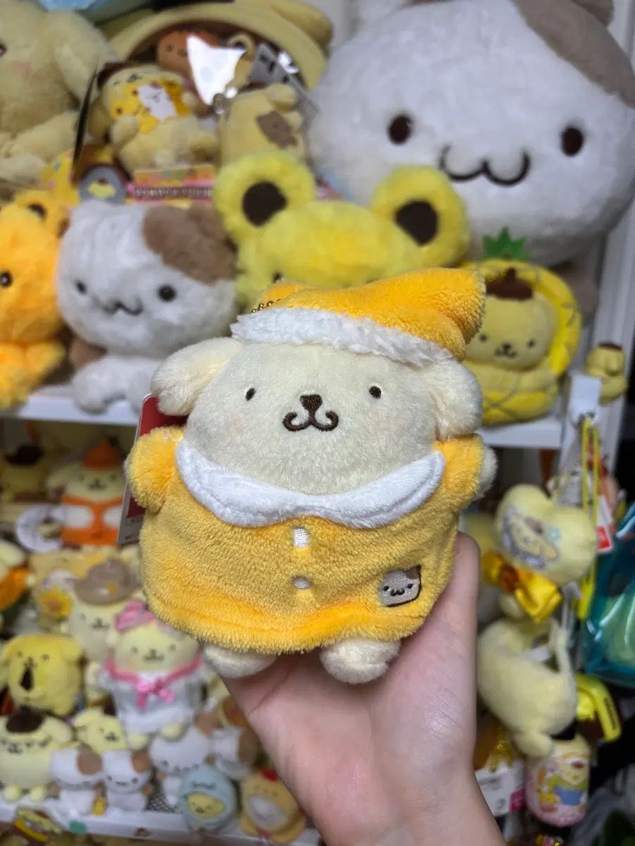 ポムポムプリン パジャマ マスコット ぬいぐるみ