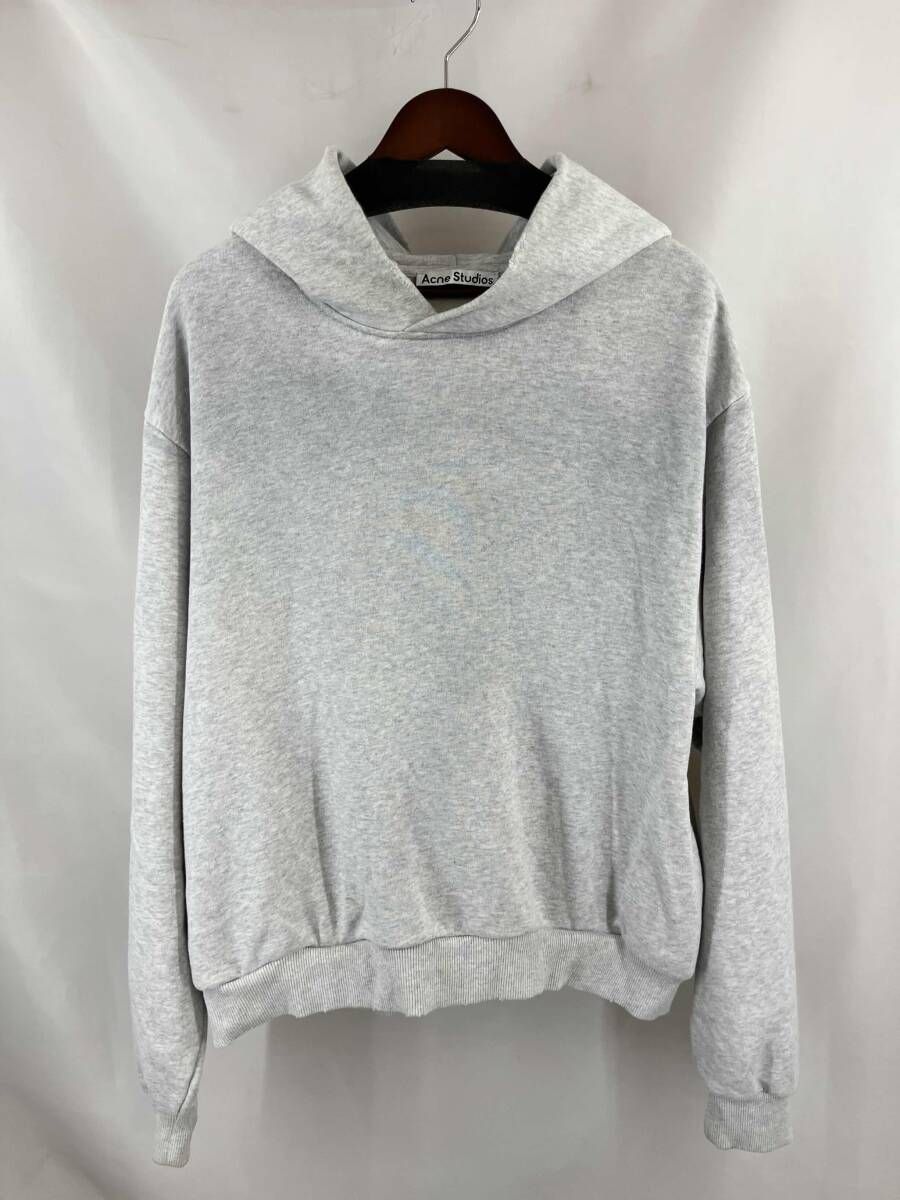 ★ ACNE STUDIOS アクネストゥディオス FN-UX-SWEA000023 パーカー フーディ ダメージ ユニセックス メンズS レディースM グレー 通年