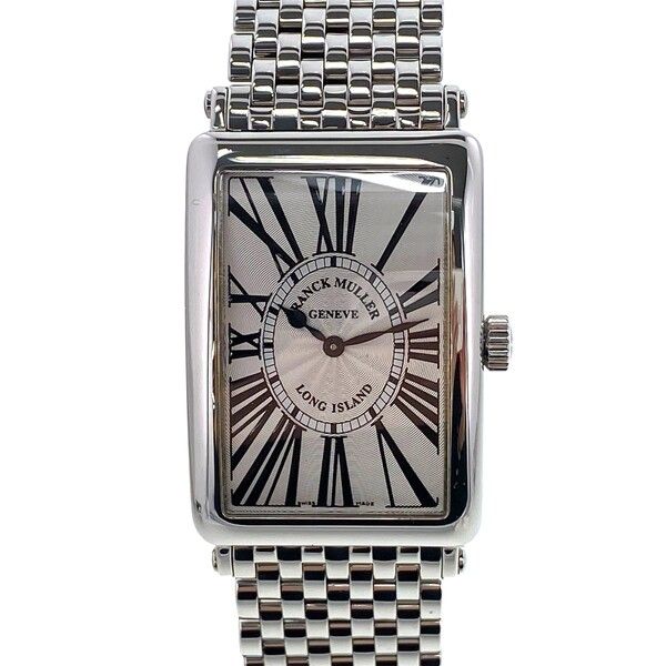FRANCK MULLER フランクミュラー ロングアイランド 腕時計 1000QZ レディース ステンレススチール シルバー 中古