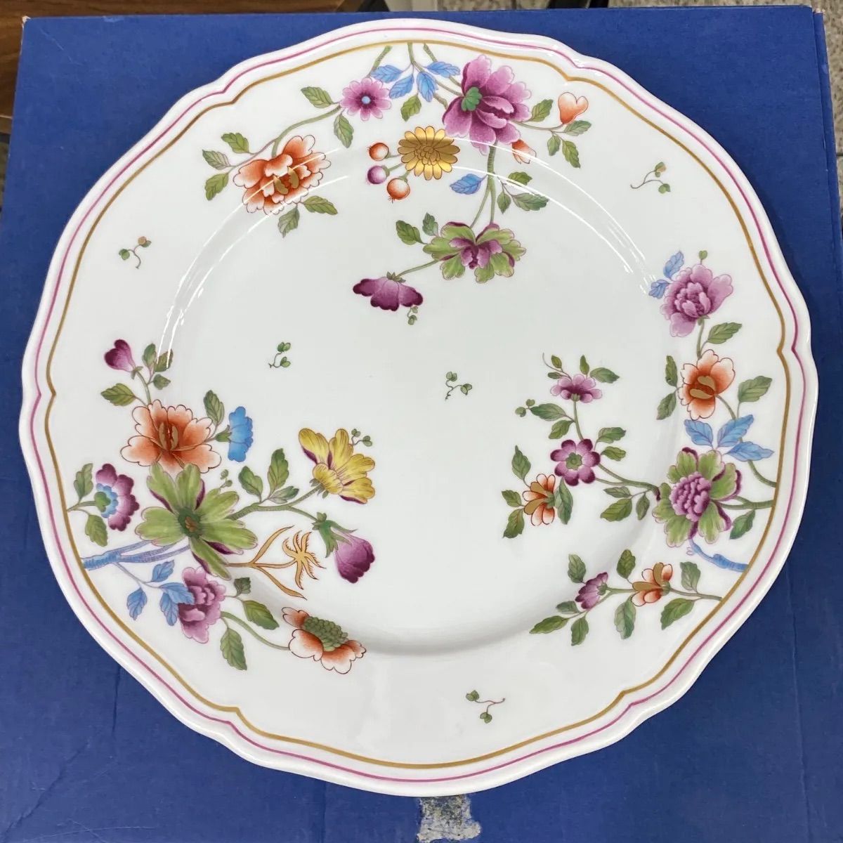 Richard Ginori リチャードジノリ グランデューカ 直径約26cm GRANDUACA イタリア製 プレート 皿 大皿 花柄 飾皿 ＠市