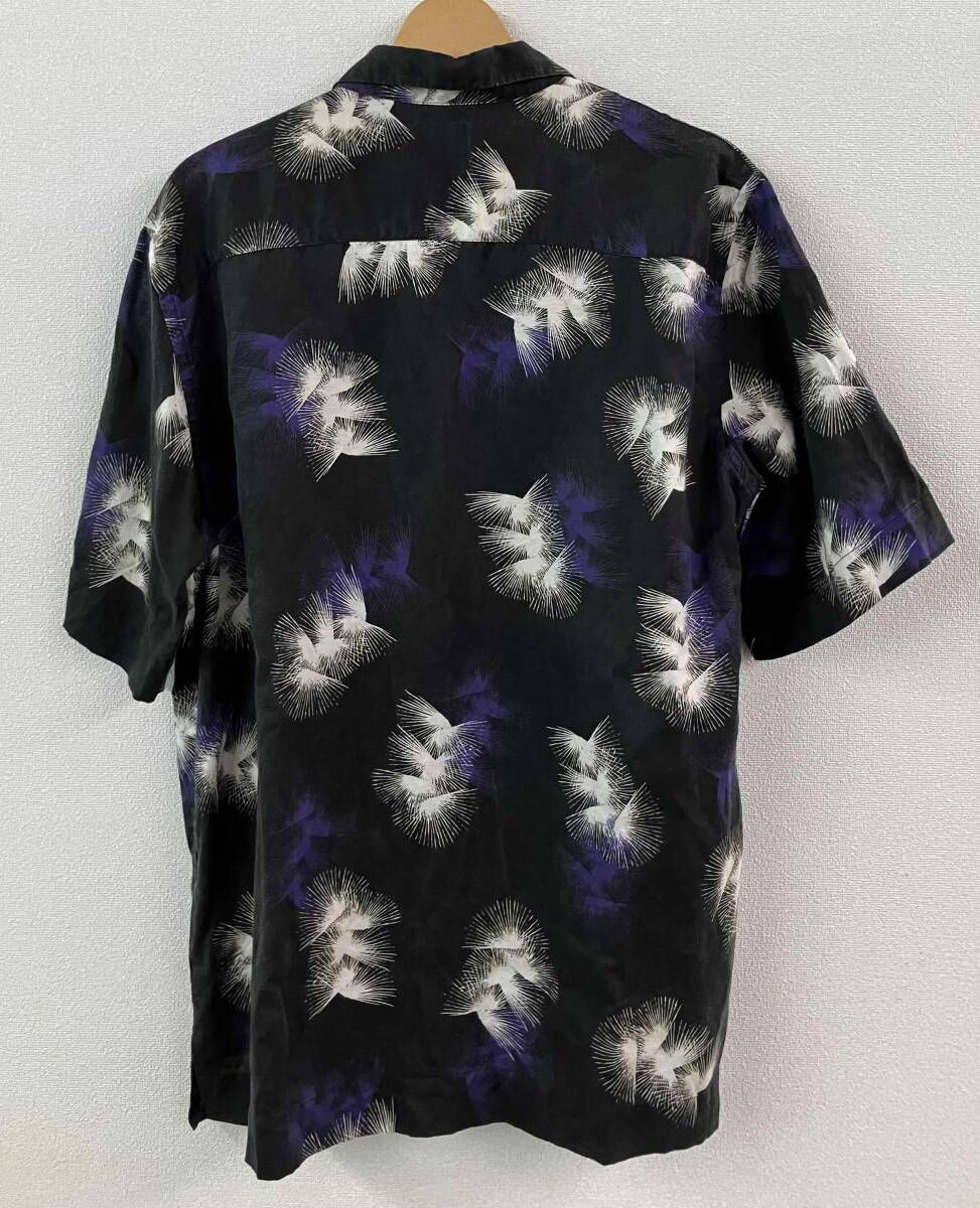 Paul Smith ポール・スミス シャツ L 黒 ブラック × 紫 パープル