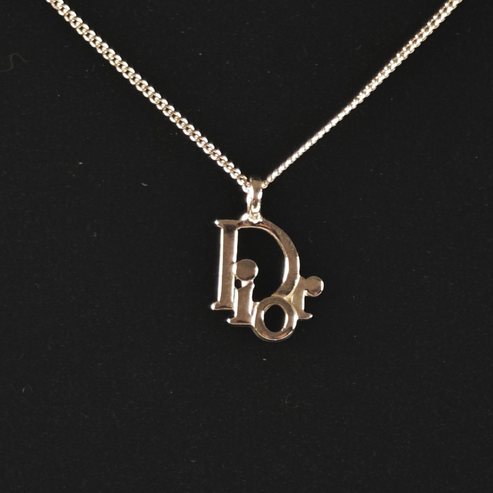 Christian Dior クリスチャンディオール ネックレス CDロゴ ヴィンテージ