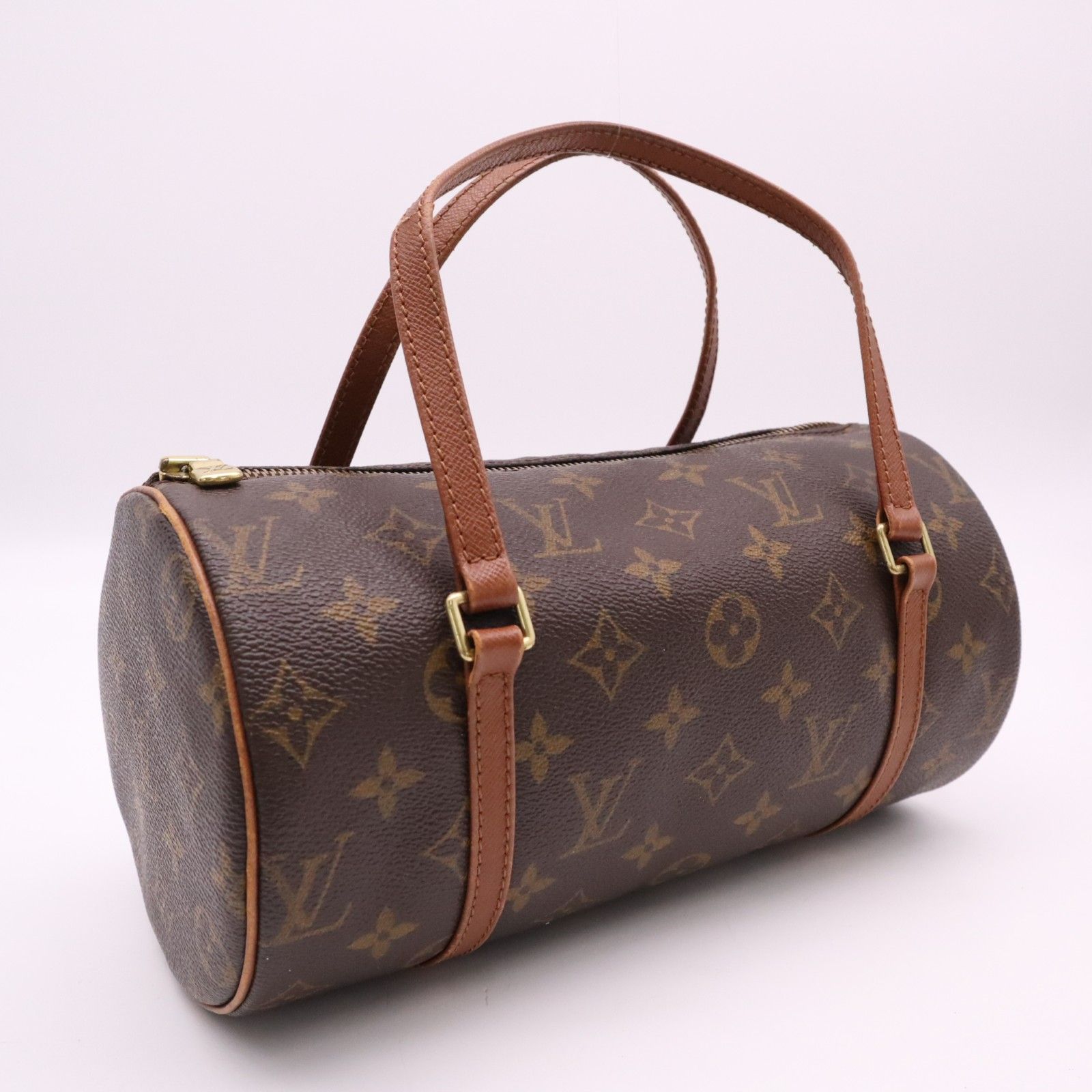 ★3日以内返品可★ LOUIS VUITTON ルイ・ヴィトン モノグラム パピヨン26 旧型 M51366 ハンドバッグ ブラウン ベージュ コーティングキャンバス レザー レディース 42,660円