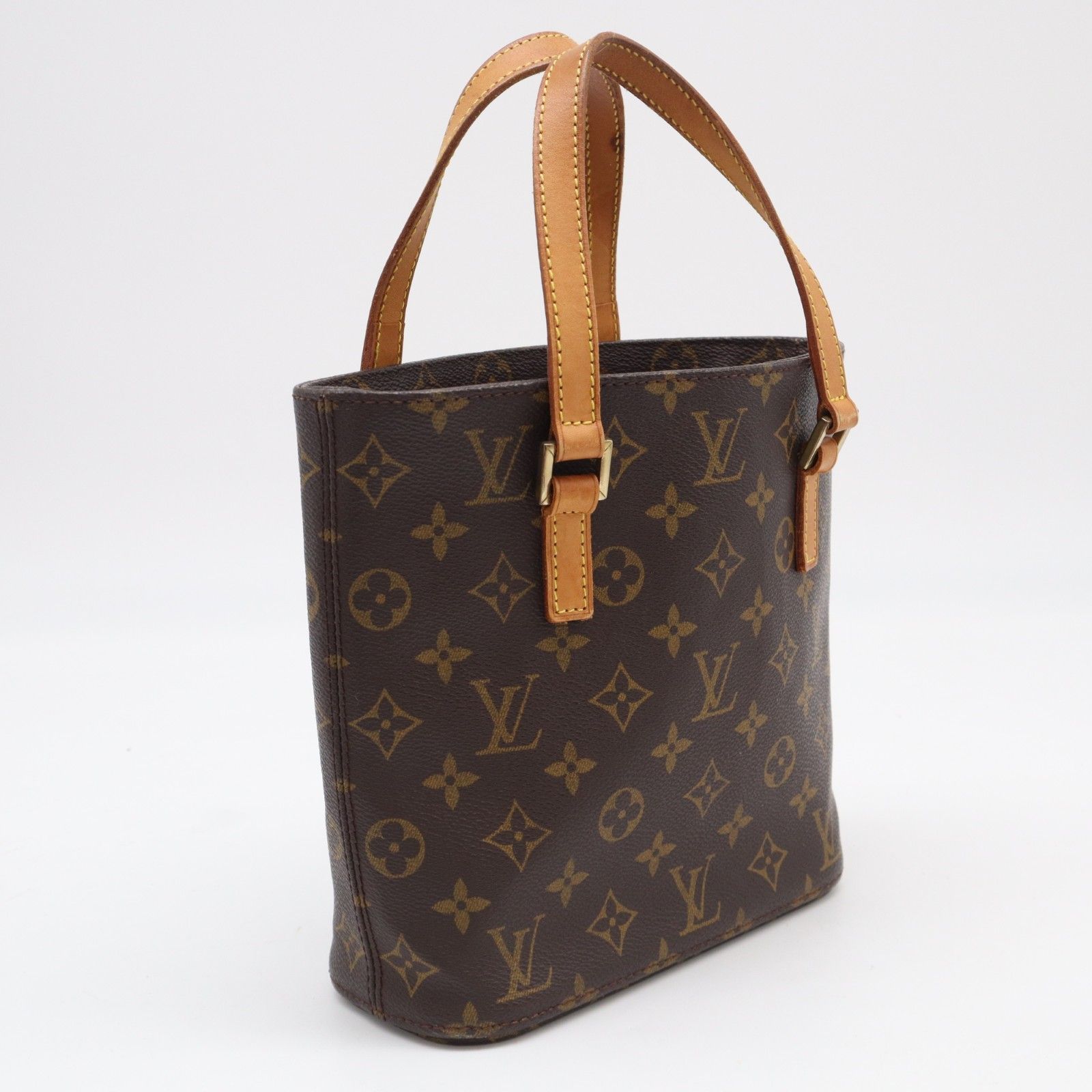 ★3日以内返品可★ LOUIS VUITTON ルイ・ヴィトン モノグラム ヴァヴァンPM M51172 ハンドバッグ ブラウン ベージュ コーティングキャンバス レザー レディース