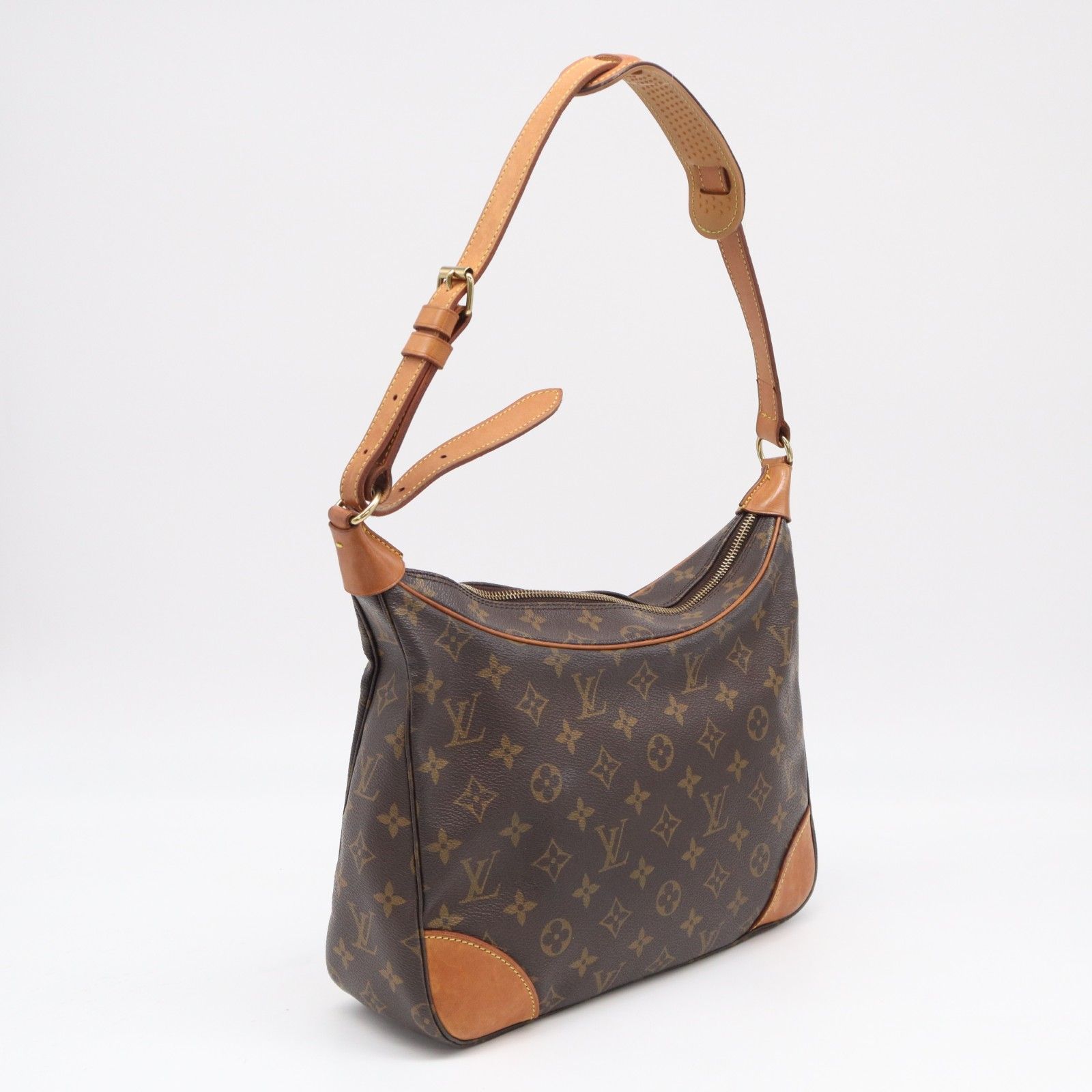★3日以内返品可★ LOUIS VUITTON ルイ・ヴィトン モノグラム ブローニュ30 M51265 ショルダーバッグ ブラウン ベージュ コーティングキャンバス レザー レディース
