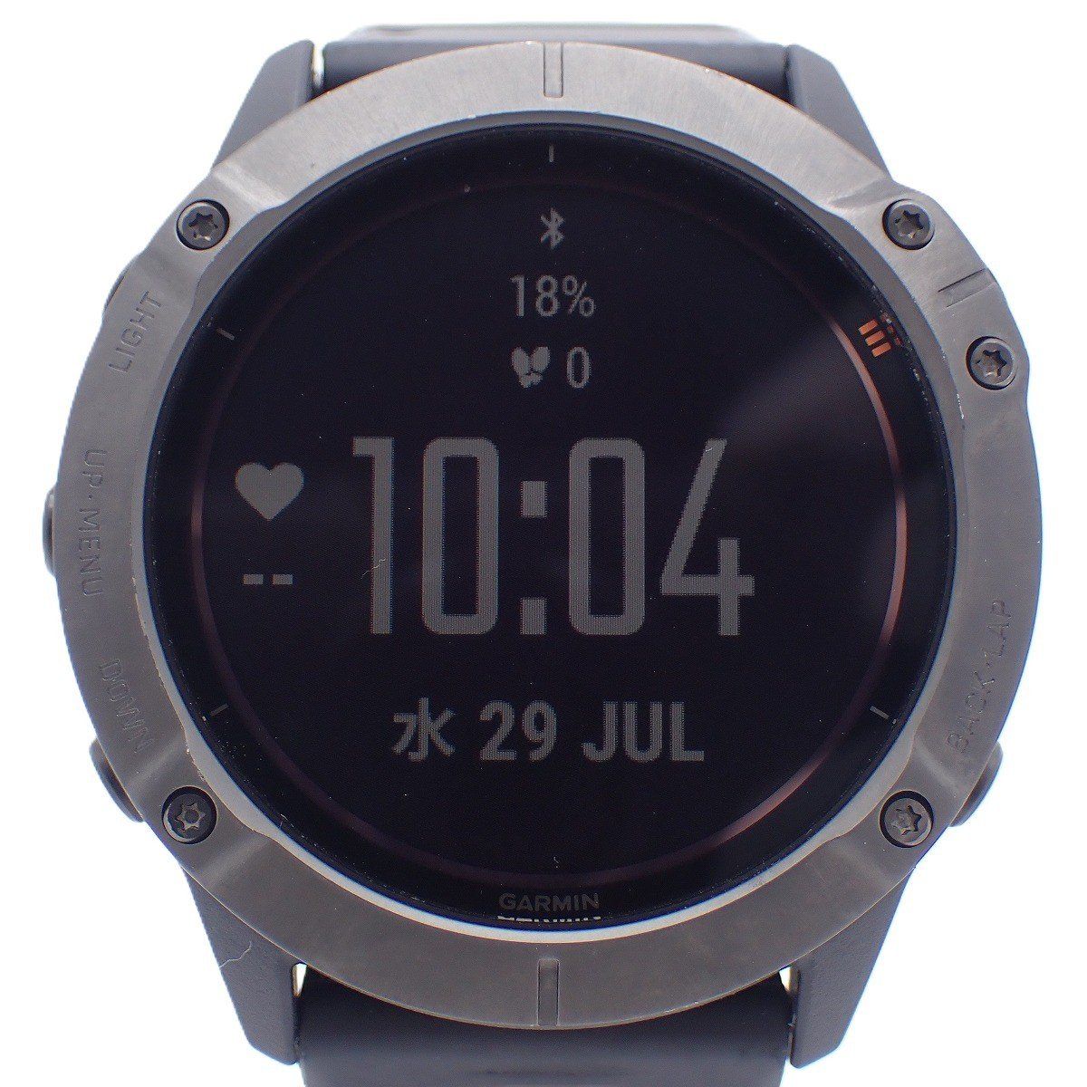 GARMIN ガーミン fenix 6X Pro Dual Power Ti Black DLC マルチスポーツ GPSスマートウォッチ メンズ 腕時計 純正ベル