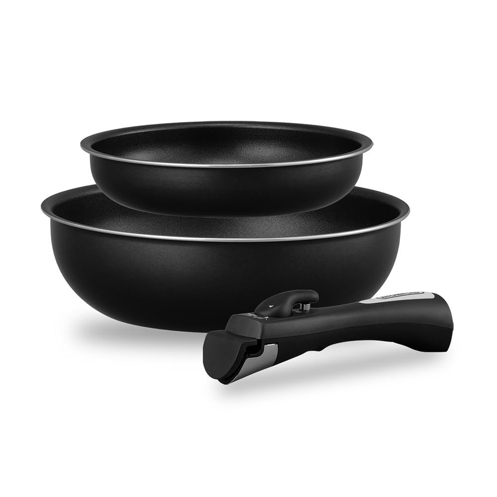 ★新品★アイリスオーヤマ 取っ手のとれる 鍋 フライパンセット 3点セット IH&ガス火対応 ダイヤモンドコートパン 軽量 こびりつきにくさ長持ち オーブンもOK 収納スッキリこびりつかずにお手入れ簡単 NTF-SEI3 85114d7f