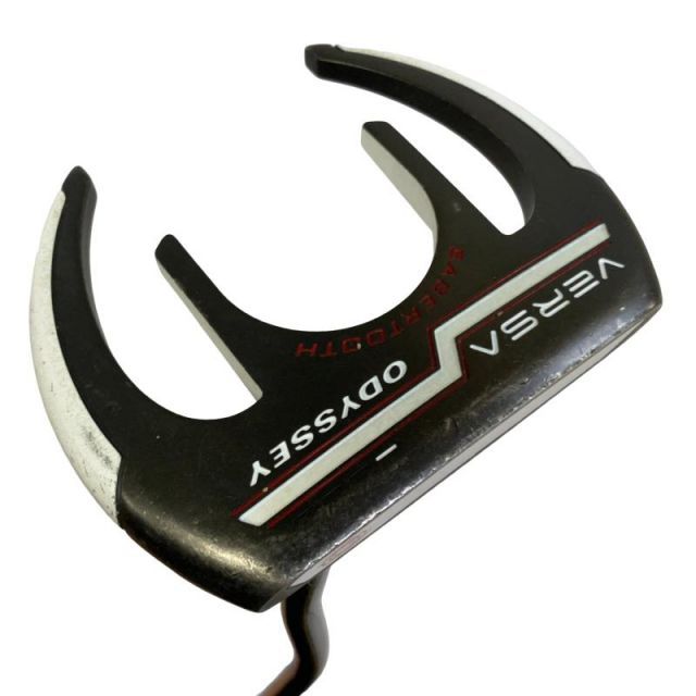 【中古】 オデッセイ VERSA SABERTOOTH ブラック 34インチ パター PT スチール (フレックスその他) メンズ 男性用 右利き 右用 Cランク ゴルフクラブ