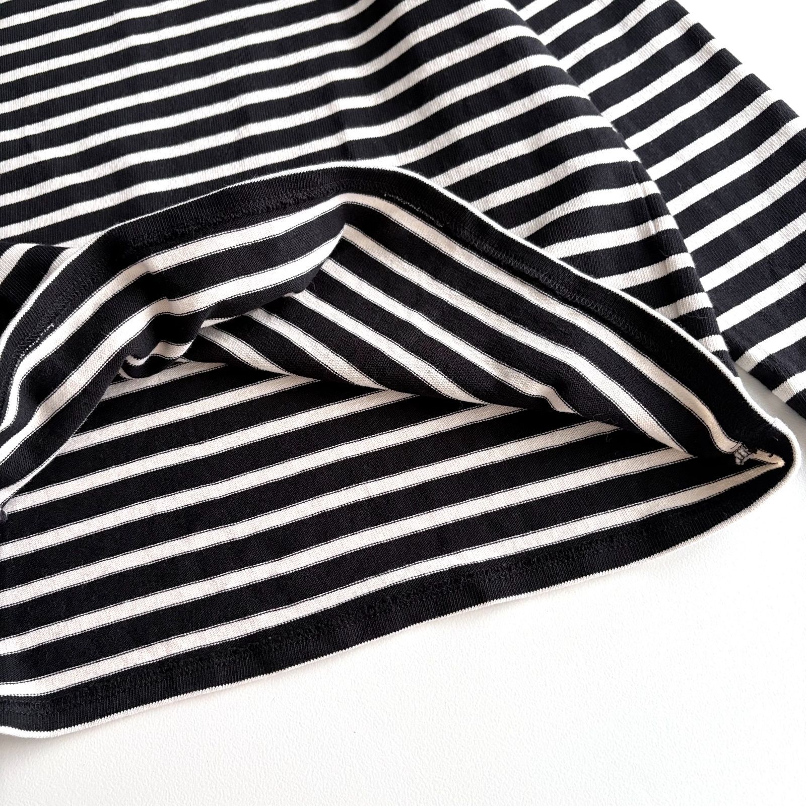 美品 / SAINT JAMES セントジェームス / OUESSANT ウェッソン 長袖 ボーダー バスクシャツ / ユニセックス T3 レディース メンズ / ブラック×エクリュ / フランス製 / トップス