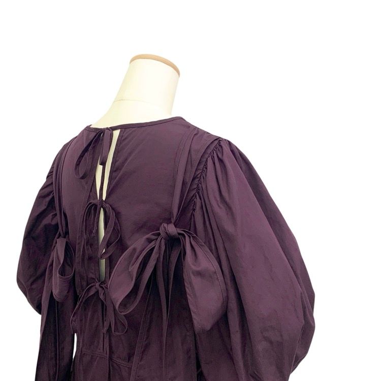 CECILIEBAHNSEN セシリーバンセン パフスリーブ ブラウス パープル CECILIE BAHNSEN セシリーバンセン FINNEGAN DRESS フィネガン