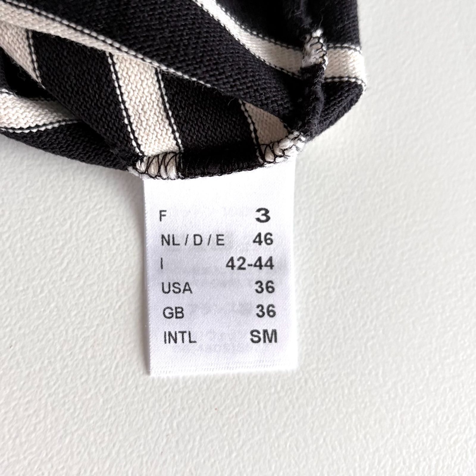 美品 / SAINT JAMES セントジェームス / OUESSANT ウェッソン 長袖 ボーダー バスクシャツ / ユニセックス T3 レディース メンズ / ブラック×エクリュ / フランス製 / トップス
