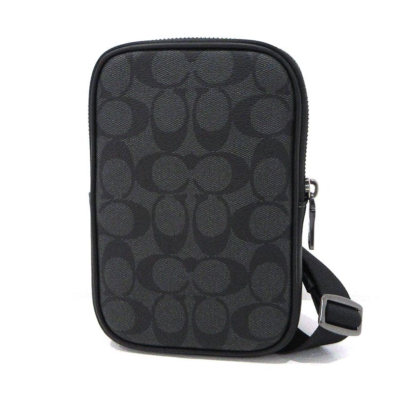 【三重本店】 中古 COACH | コーチ ショルダーバッグ エイデン クロスボディ CO912 シグネチャー ブラック 【122】 7,840円
