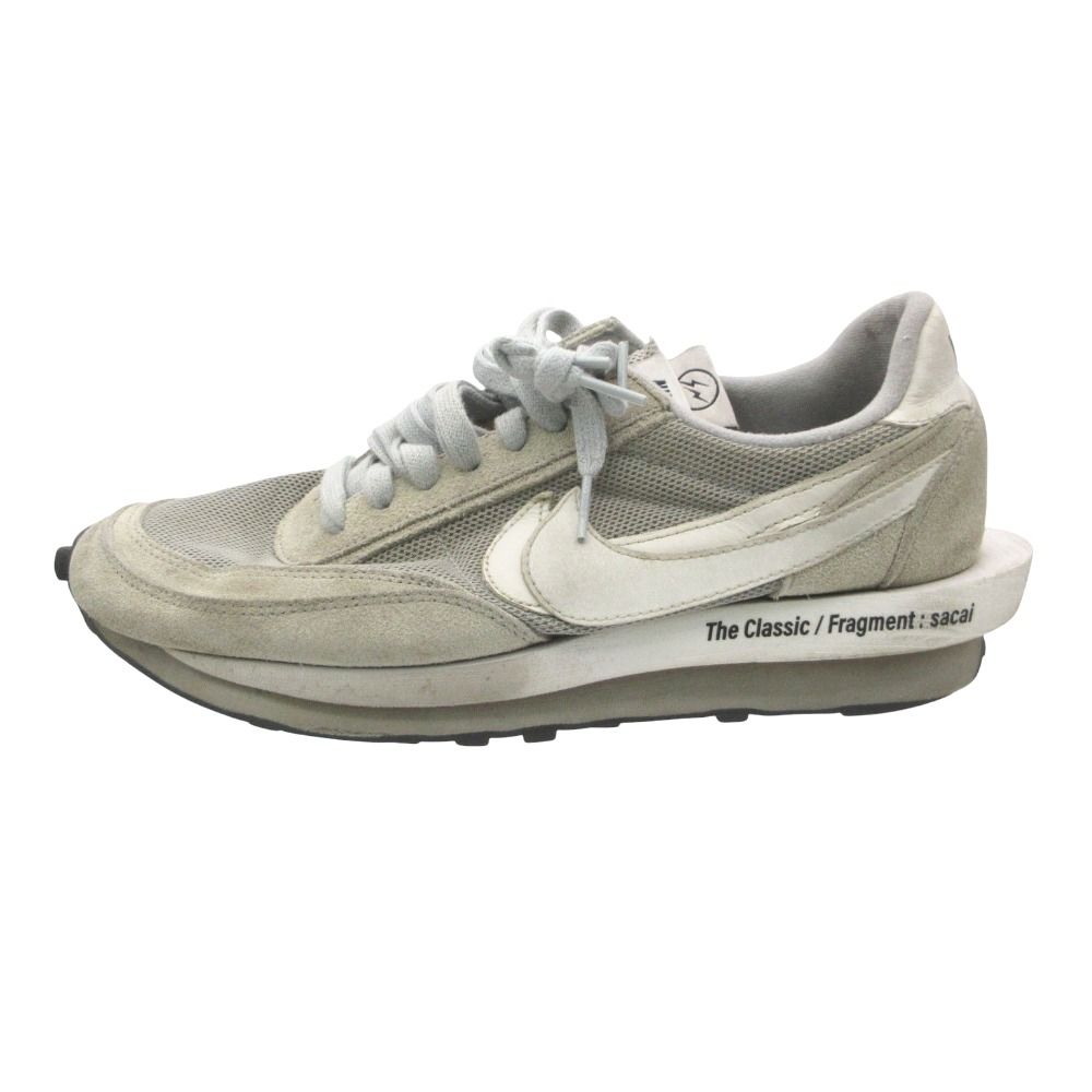 NIKE ナイキ スニーカー LD ワッフル/サカイ フラグメント スモークグレー/ホワイト/ブラック LD WAFFLE/SF SACAI/FRAGMENT LT SMOKE GREY 靴 シューズ グレー 10.5 28.5cm メンズ 【中古】