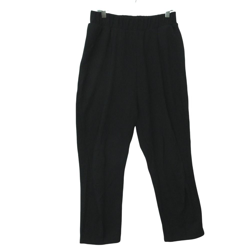 jonnlynx ジョンリンクス パンツ cardboard pants カードボード ボトムス ゴムウエスト センタープレス ブラック 38【M】 レディース 【中古】