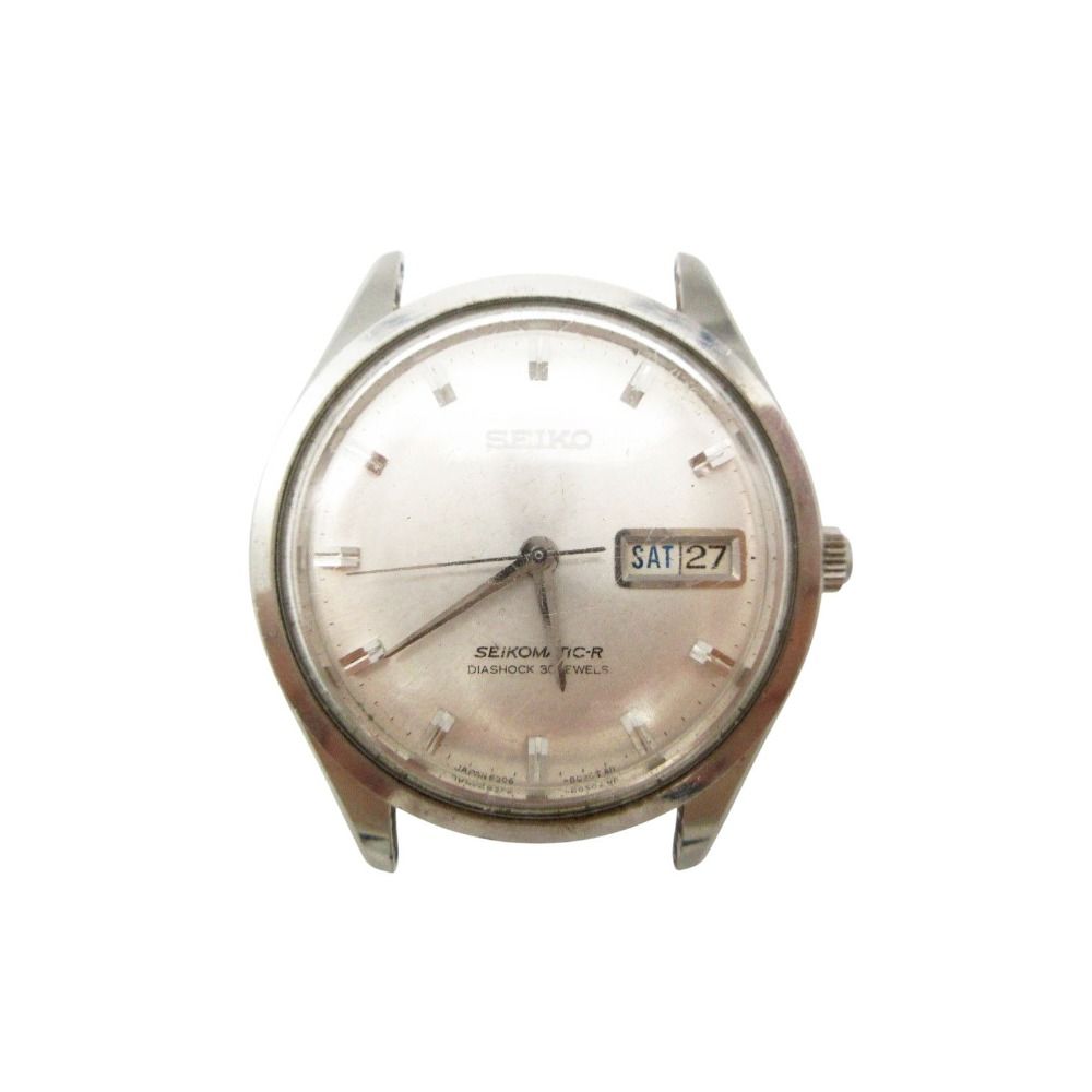 SEIKO セイコー 腕時計 SEIKOMATIC-R 自動巻 30石 自動巻き オートマチックウォッチ フェイスのみ シルバー メンズ 【中古】