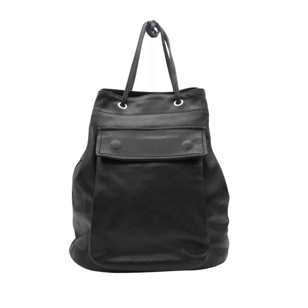 CCU シーシーユー ショルダーバッグ PURSE S/COW SKIN パース カウレザー 巾着 2WAY ハンドバッグ カバン 鞄 ブラック メンズ レディース 【中古】 15,400円