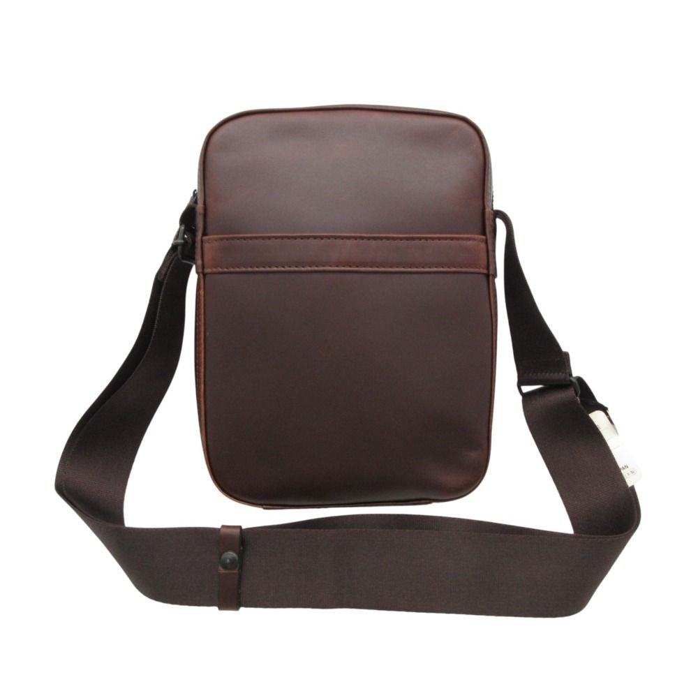 PORTER ポーター ショルダーバッグ レザー 縦長 無地 鞄 カバン ブラウン メンズ レディース 【中古】