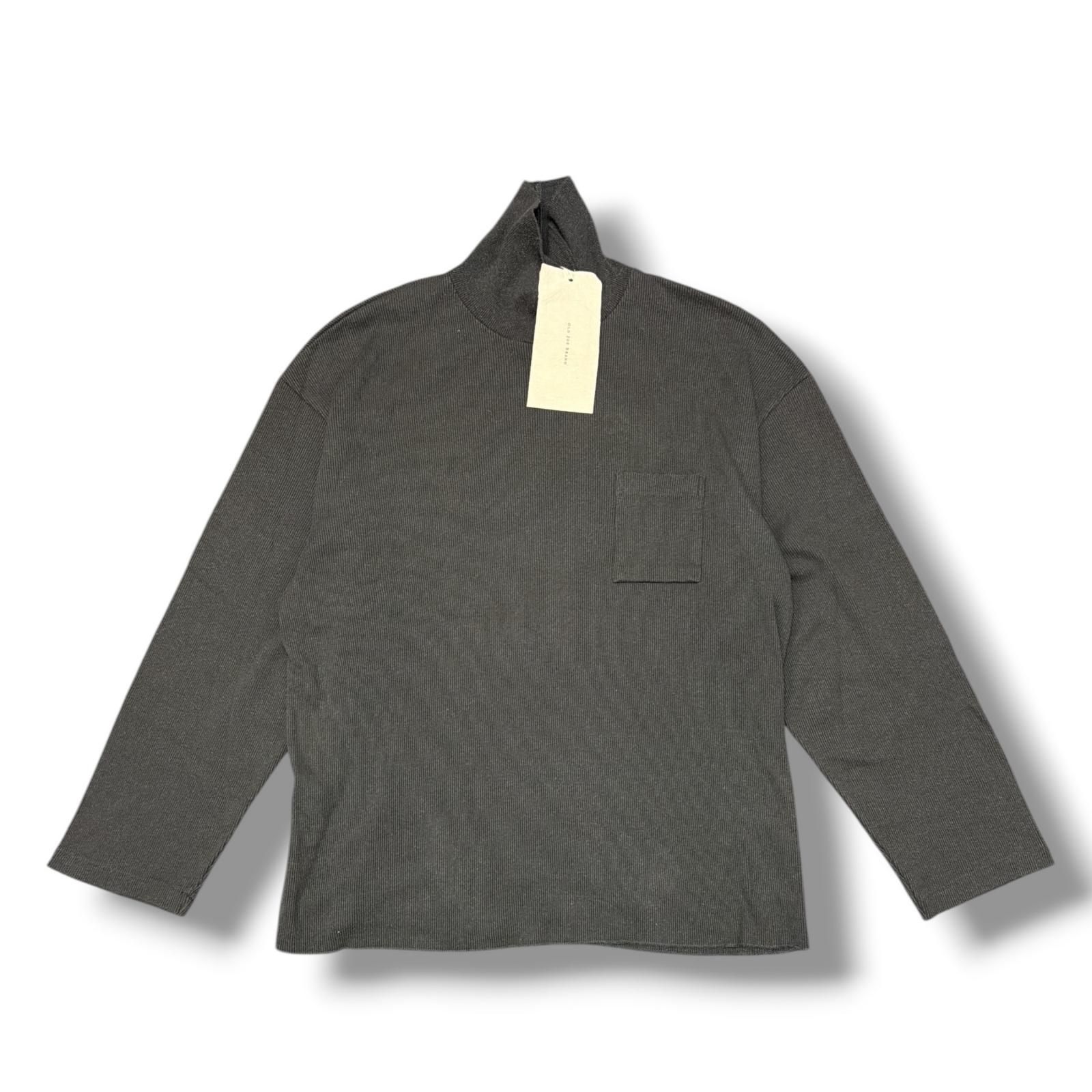 参考上代29150円 未使用 OLD JOE & CO. TURTLE-NECK SILK NEP RIBED TOPS タートルネックシルクネップカットソー ロンT オールドジョーアンドコー 2420J-CT06 PEWTER GREY 40