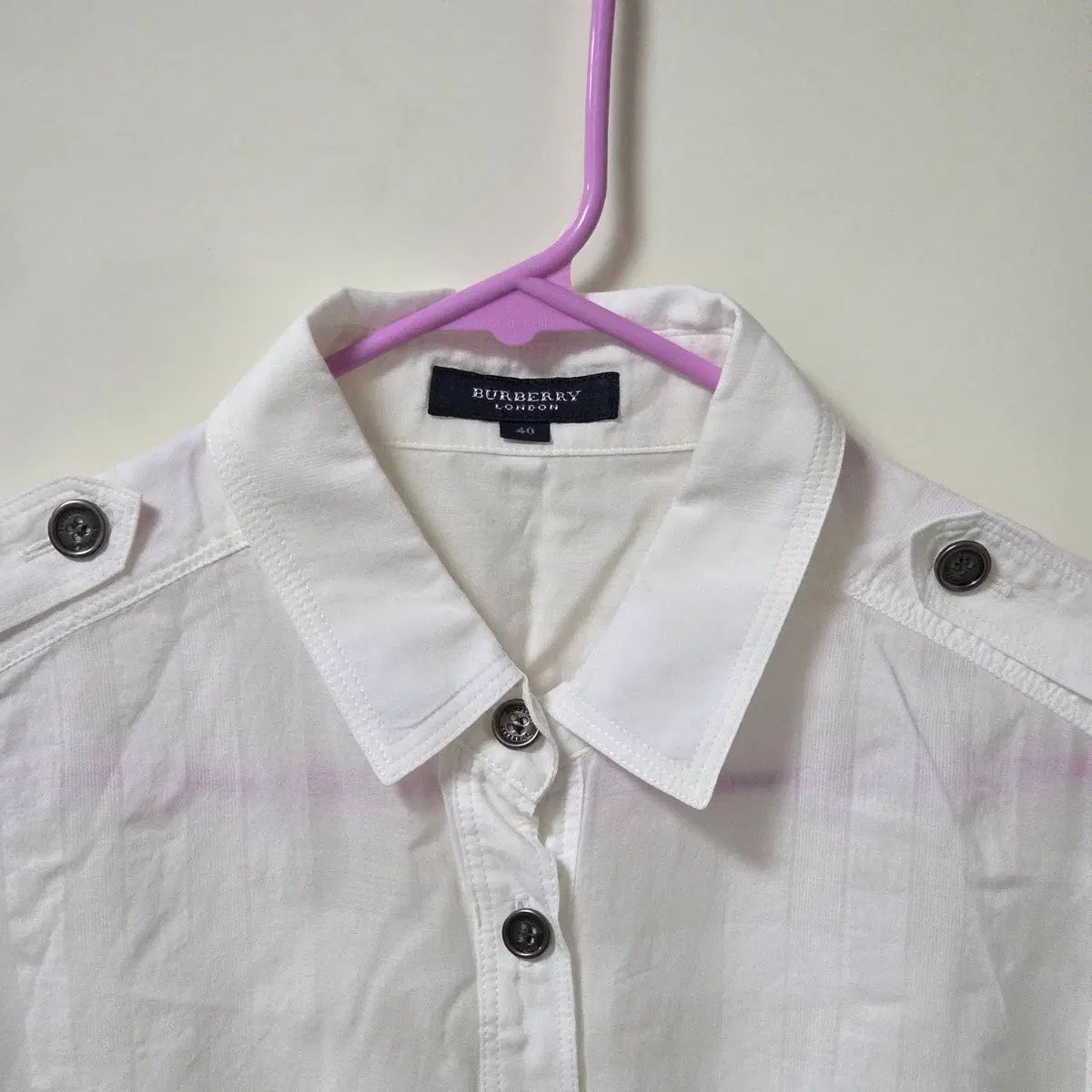 バーバリー ロンドン 白 ブラウス シャツ 40 (M) 7,705円