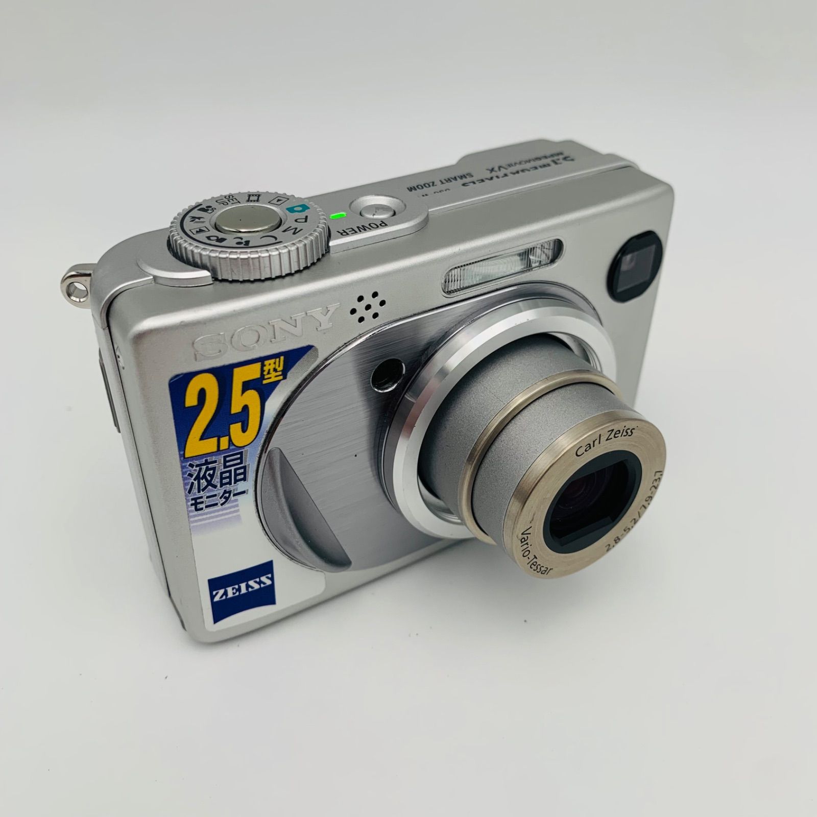 美品】SONY Cyber-shot DSC-W1 シルバー 単三電池•MEMORY Stick