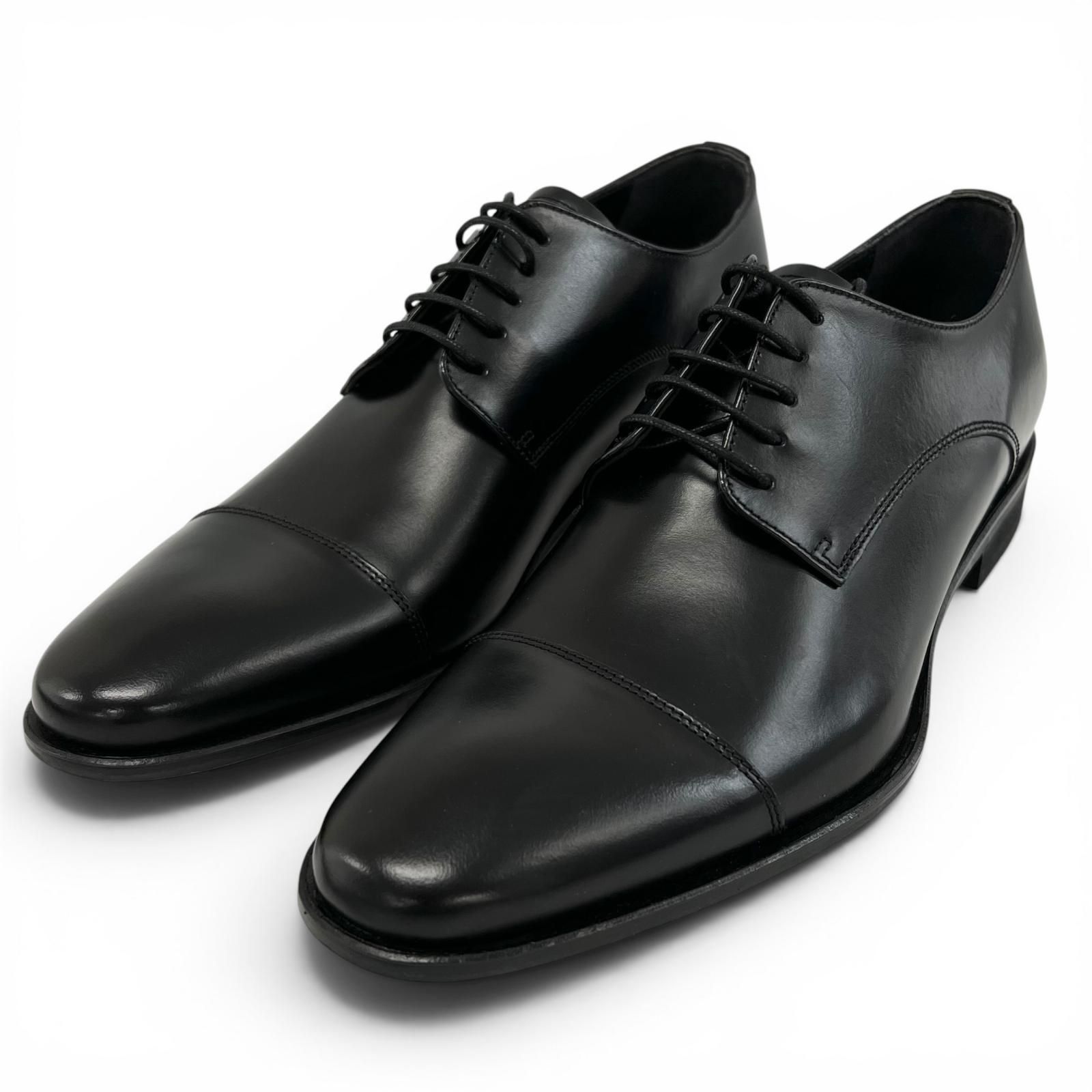 未使用品▲REGAL リーガル 241S ストレートチップ キャップトゥ ダービーシューズ レザーシューズ ブラック 24.5cm メンズ 箱付き 17,520円