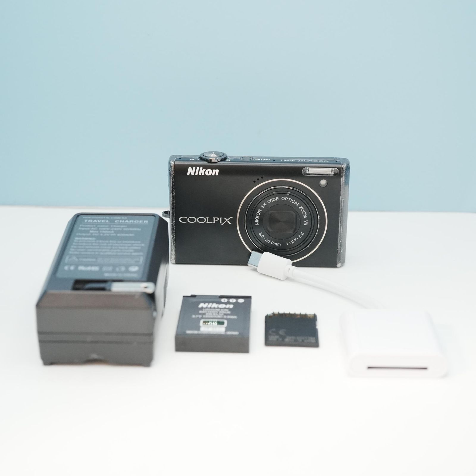 【スマホ転送OK】ニコン Nikon COOLPIX S640 ブラック Nikon COOLPIX S640 デジカメ スマホ転送OK フルセット シロクマカメラ