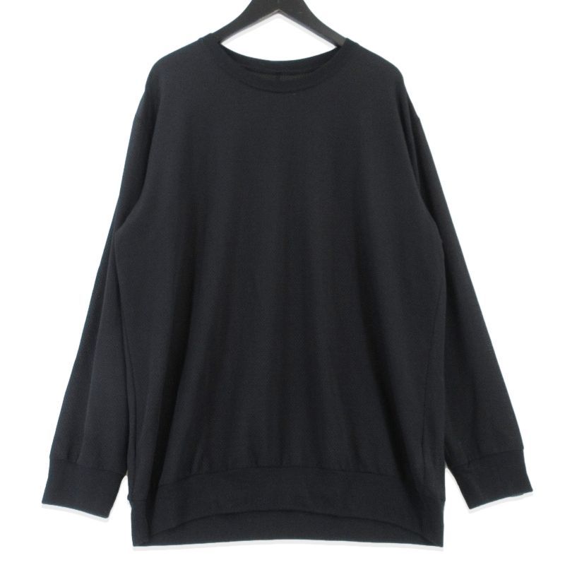 THINKWOOL シンクウール メッシュロングスリーブリブTシャツ TW005-2-24A MESH LONG SLEEVE RIB SHIRTS ブラック 黒 7 99001557