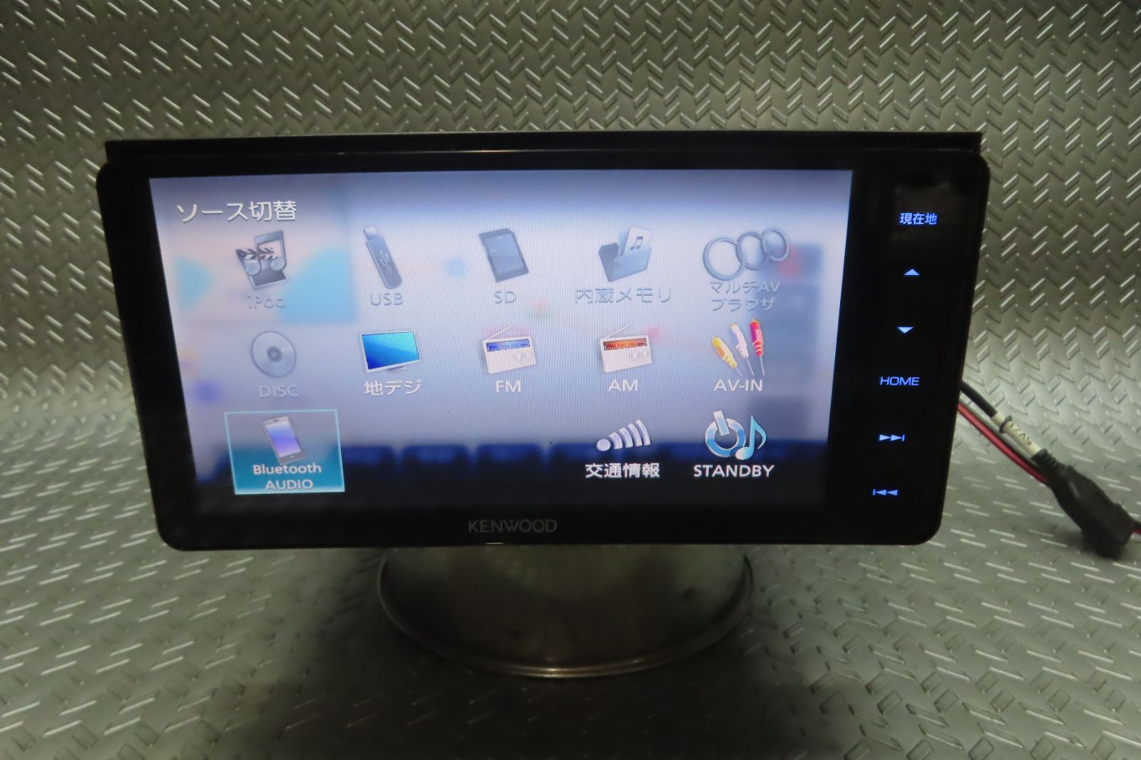 美品/完動品保証付★W7363/ケンウッド　メモリーナビ　MDV-Z704W　TV地デジフルセグ内蔵　Bluetooth内蔵　TV視聴OK　配線セット付 13,680円
