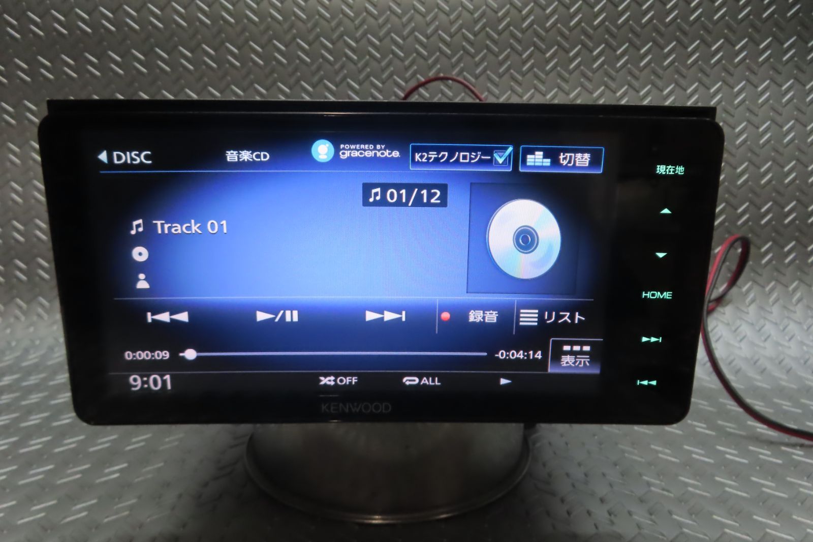 美品/完動品保証付★W7365/ケンウッド　メモリーナビ　MDV-M705W　TV地デジフルセグ内蔵　Bluetooth内蔵　TV視聴OK　配線セット付 13,490円