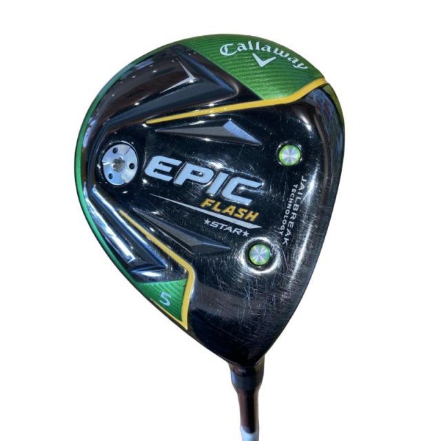 【中古】 キャロウェイ EPIC FLASH STAR 5W フェアウェイウッド FW 純正特注シャフト (フレックスS) メンズ 男性用 右利き 右用 Cランク ゴルフクラブ