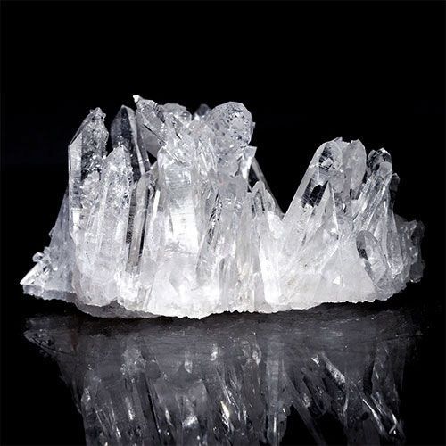 〔D123-40〕極上品 アーカンソー州産 水晶 クラスターARKANSAS CRYSTAL ギャランティーカード付