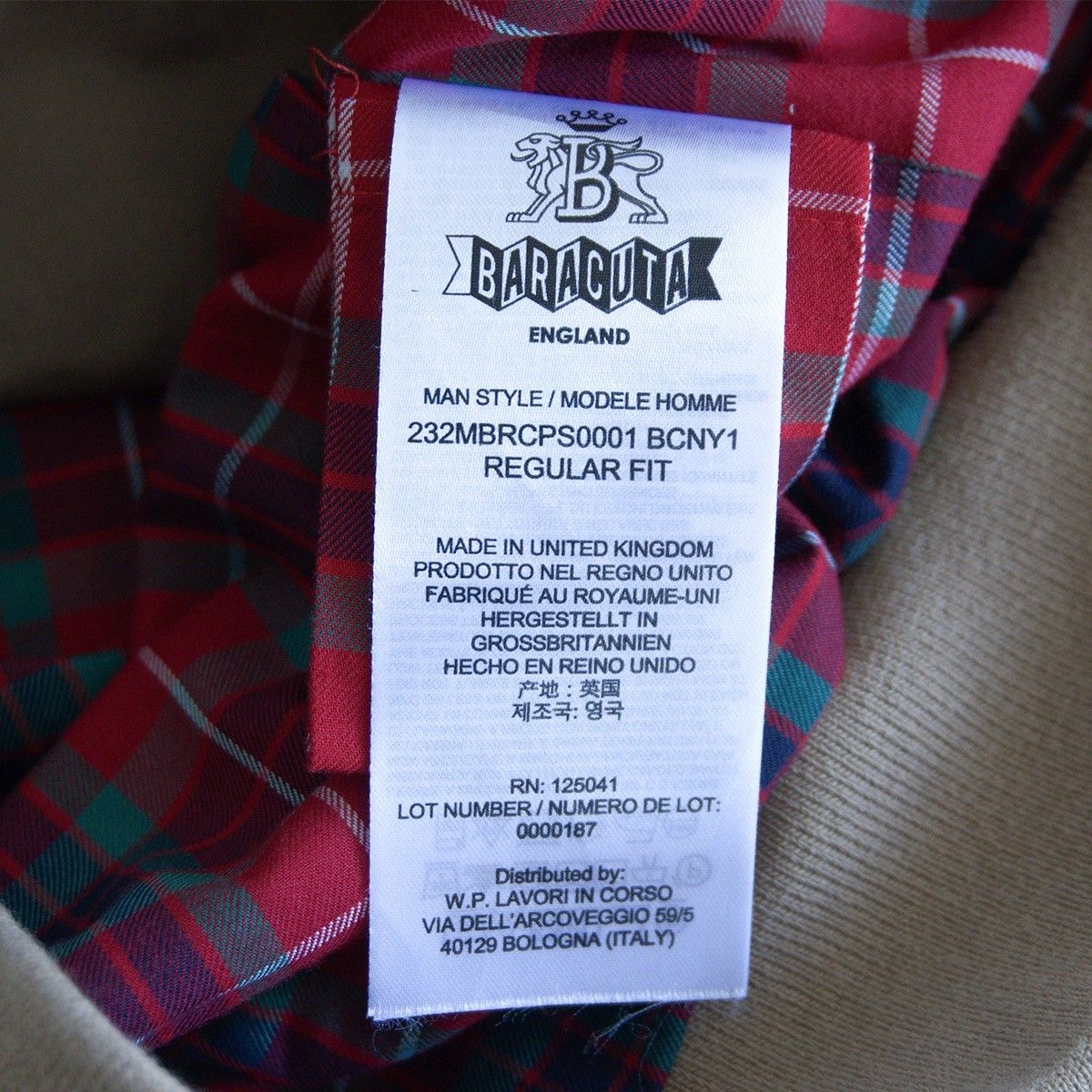 美品/タグ付き】 BARACUTA 【G9 スウィングトップ ハリントン