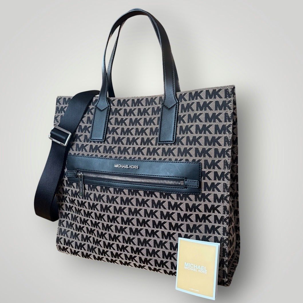 マイケルコース　MICHAEL KORS　ケンリー　ラージ　シグネチャー　2way　トートバッグ　ショルダーストラップ　ビジネス　大容量　A4サイズ収納 9,472円