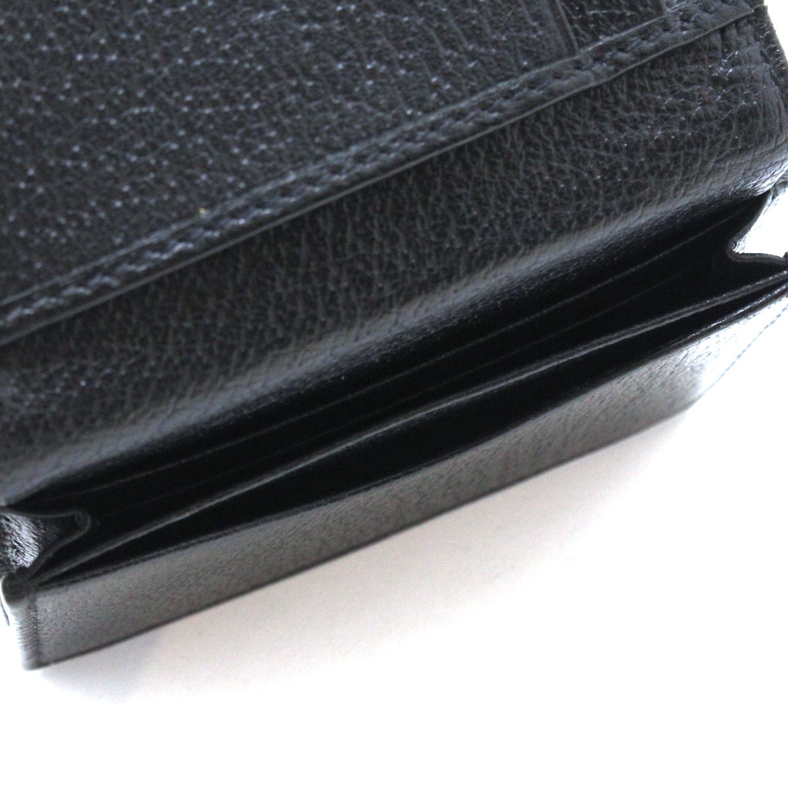 GUCCI ブラックレザー ケース GUCCI グッチ ダブルG カードケース 428737 カードケース レザー