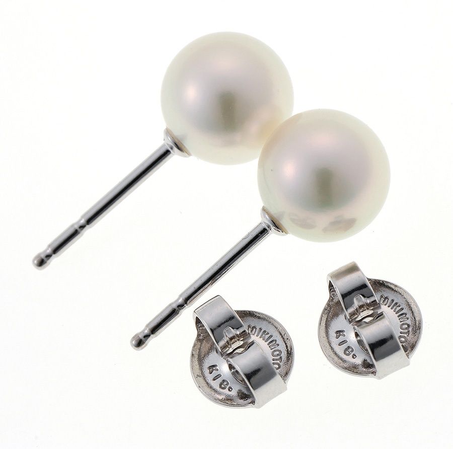 ミキモト / MIKIMOTO ピアス K18WG パール 7.4 mm 【中古】 - メルカリ