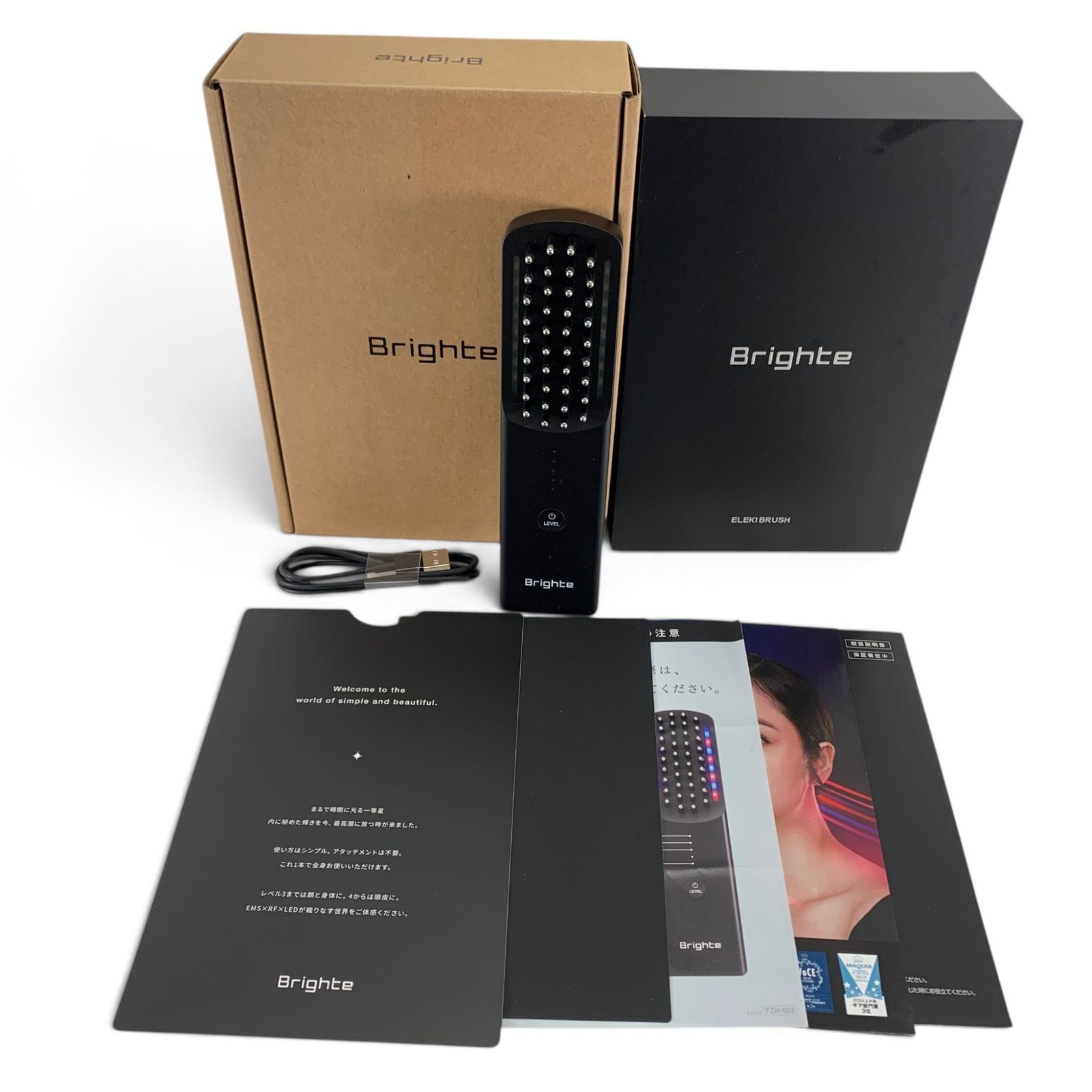 Brighte ブライト ELEKI BRUSH エレキブラシ 美顔器 BRT-FS145