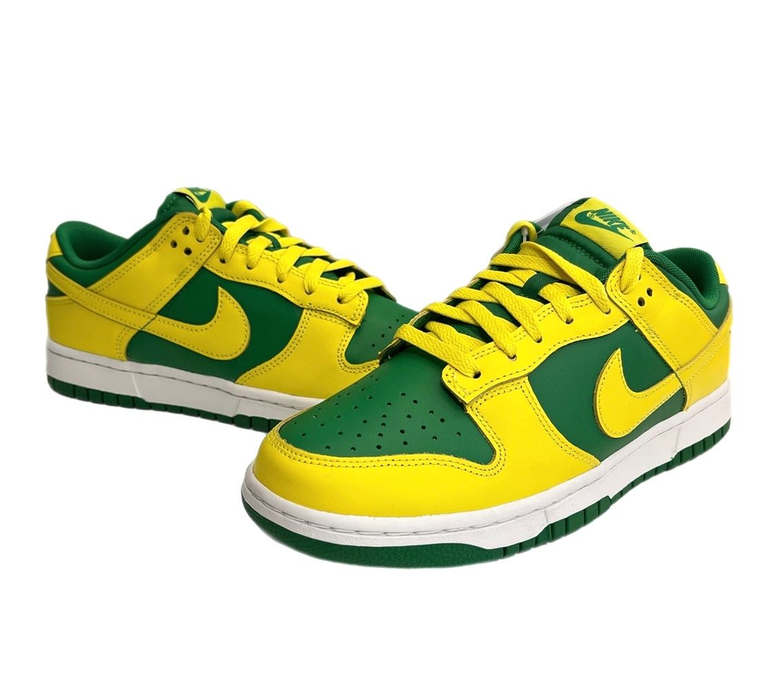ナイキ NIKE Nike Dunk Low Reverse Brazil ナイキ ダンク ロー リバース ブラジル 緑 DV0833-300 メンズ靴 スニーカー イエロー 27cm 101sh-2799