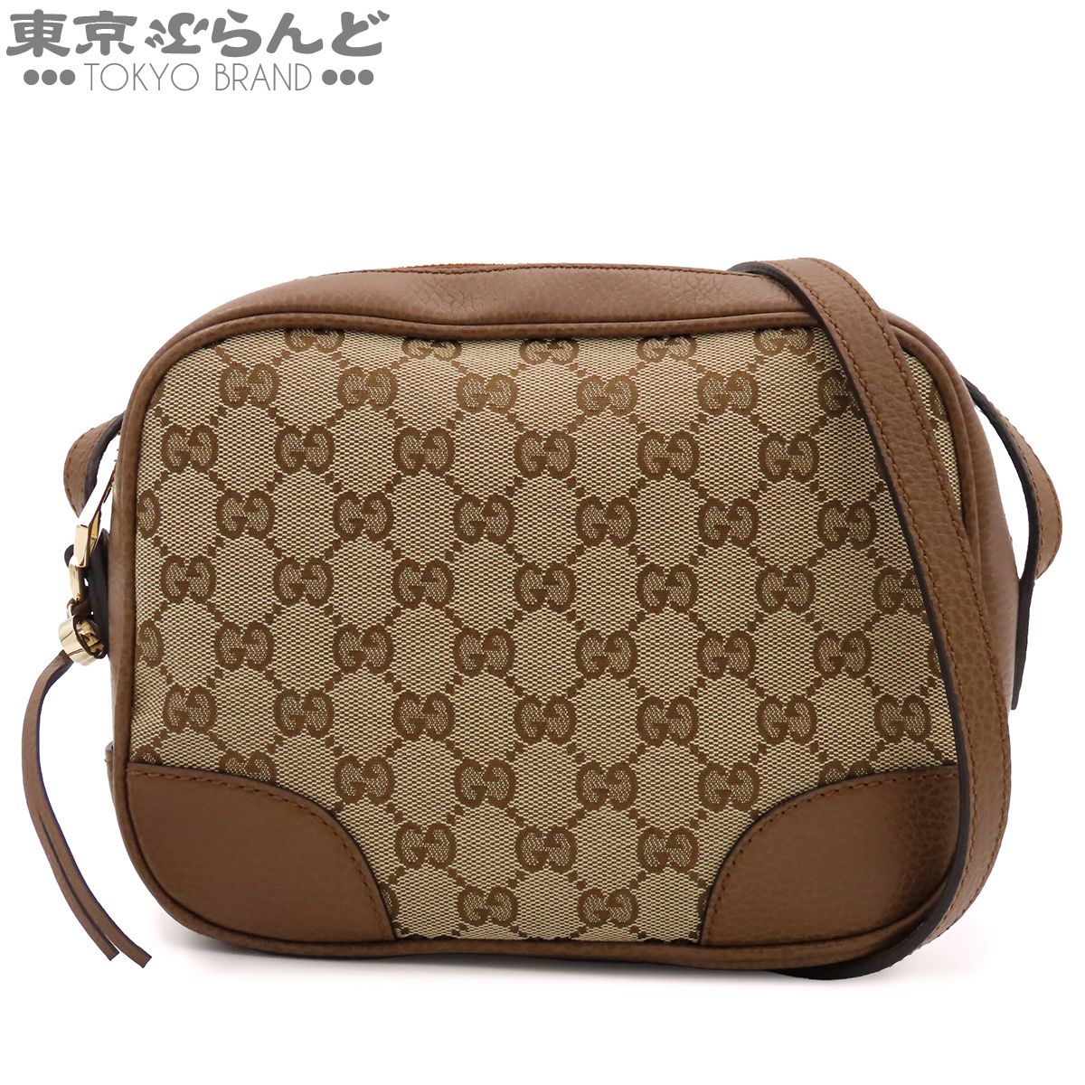 グッチ GUCCI ショルダーバッグ GGキャンバス 449413 ベージュ レザー ショルダーバッグ レディース 101888491