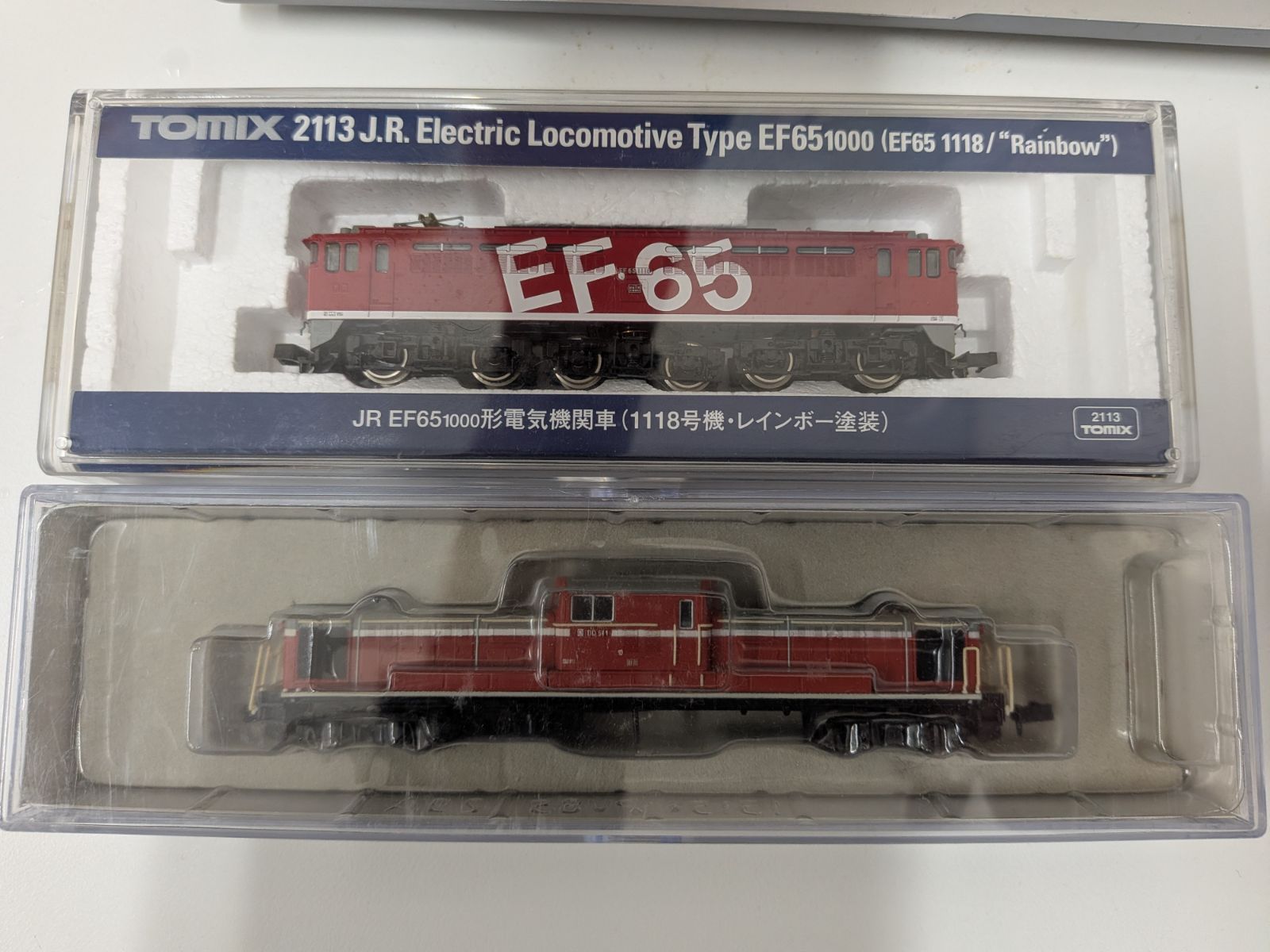 TOMIX 2113 EF65 1118 レインボー A8502 DD51-1 Nゲージ 2両セット