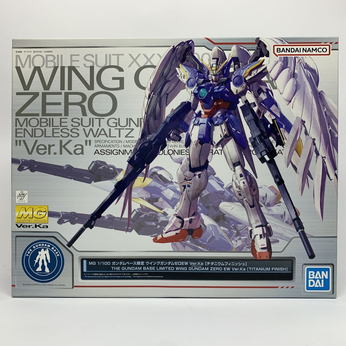 MG 1/100 ガンダムベース限定 ウイングガンダムゼロEW Ver.Ka [チタニウムフィニッシュ] プラモデル ※現状品/未組立【津山店】