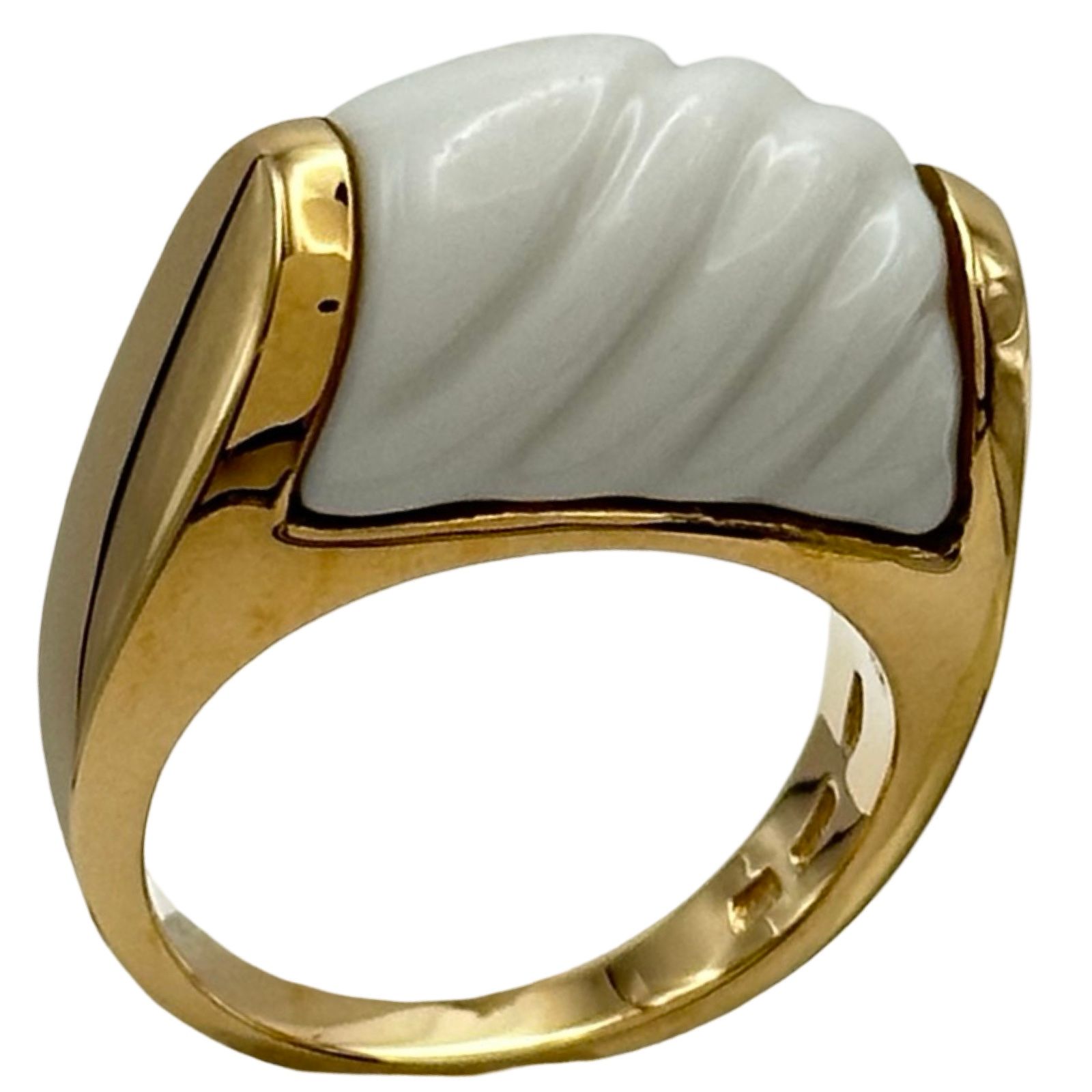 ブルガリ BVLGARI トロンケットリング ゴールド 750/セラミック ジュエリー 219,500円