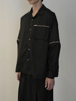 新品未使用【CS】2way zip square cut shirt